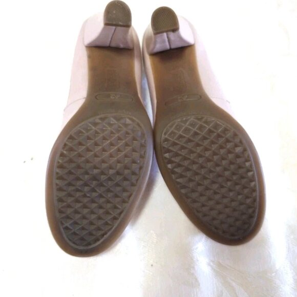 A2 Aerosoles Comfort Benn Station Peep Toe Pumps Heels Shoes 6 M Pink Patent - Picture 9 of 13